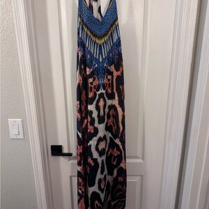 True Colors by La Moda Leopard Print Maxi Dress